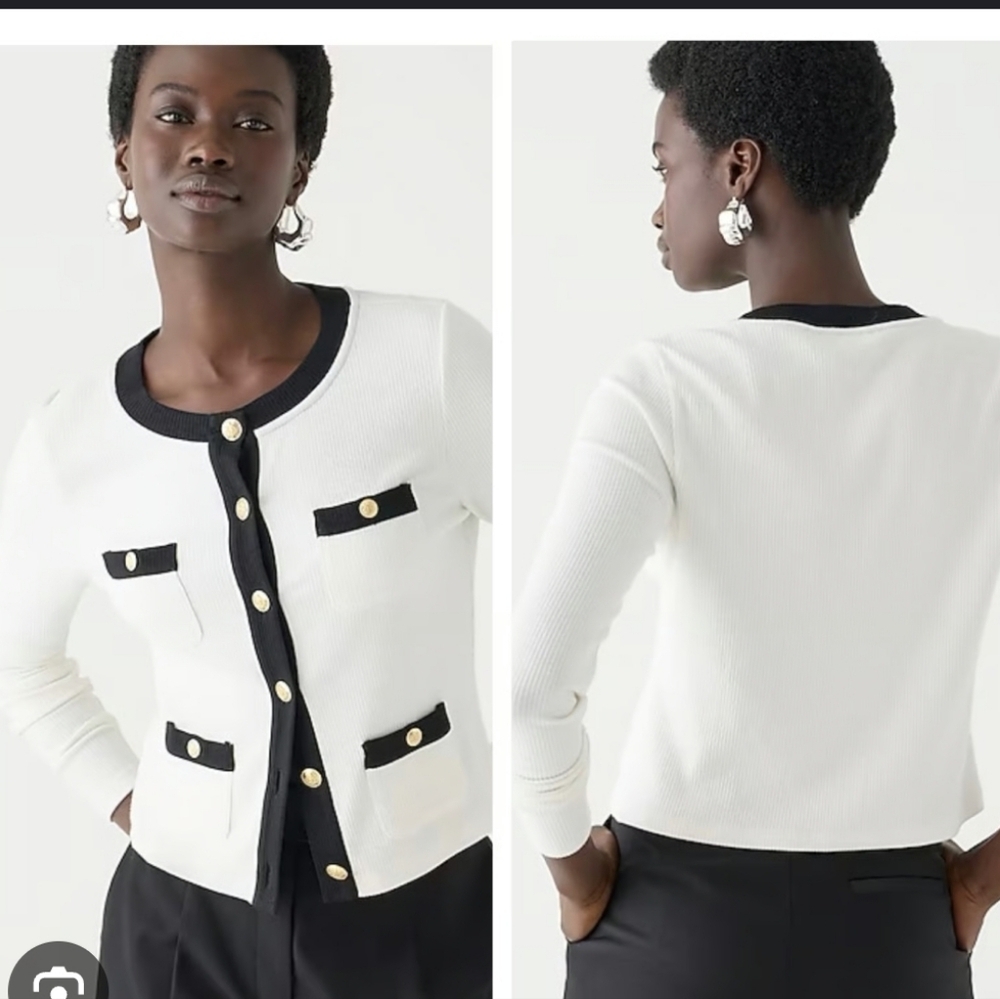 J. Crew Vintage Ribbed Button Up Jacket Style Shirt Small
